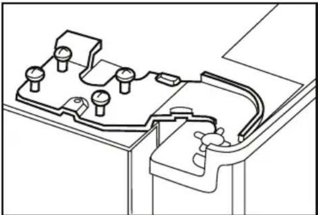 BLOMBERG IWD 1004ET - Ajustar o espaço entre a porta superior - 5