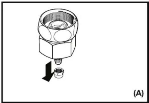 BLOMBERG IWD 1004ET - Wasserschlauch an den Kaltwasseranschluss anschließen (bei bestimten Modellen) - 1