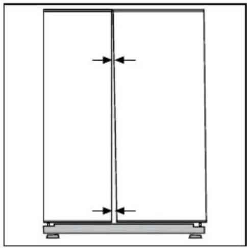 BLOMBERG IWD 1004ET - Adjusting the gap between the upper door - 1