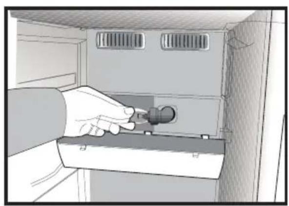 BLOMBERG IWD 1004ET - Replacing the Interior Light Bulb - 7