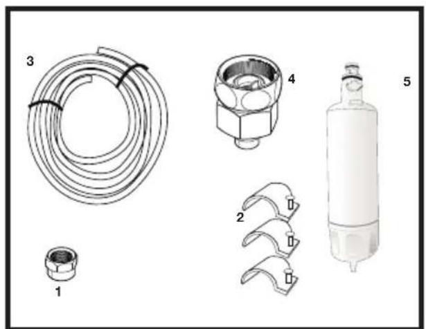 BLOMBERG IWD 1004ET - Conexión de la tuberia de agua al frigorífico - 4