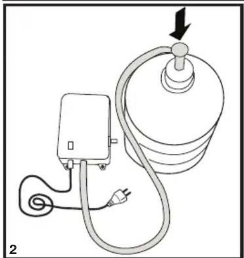 BLOMBERG IWD 1006 XT - Tilkopl ing av vannslangen til muggen - 3