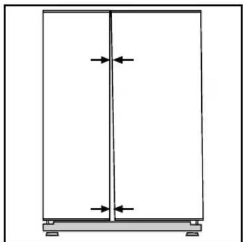 BLOMBERG IWD 1006 XT - Ajustar o espaço entre a porta superior - 2