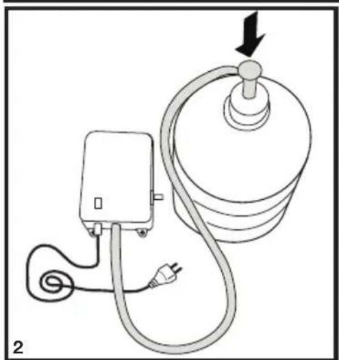 BLOMBERG IWD 1006 XT - Conexión de la manguera de agua al deposito - 3