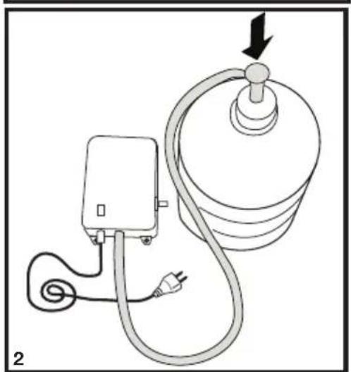 BLOMBERG IWD 1006 XT - Aansluiting van de waterslang op de kan - 3
