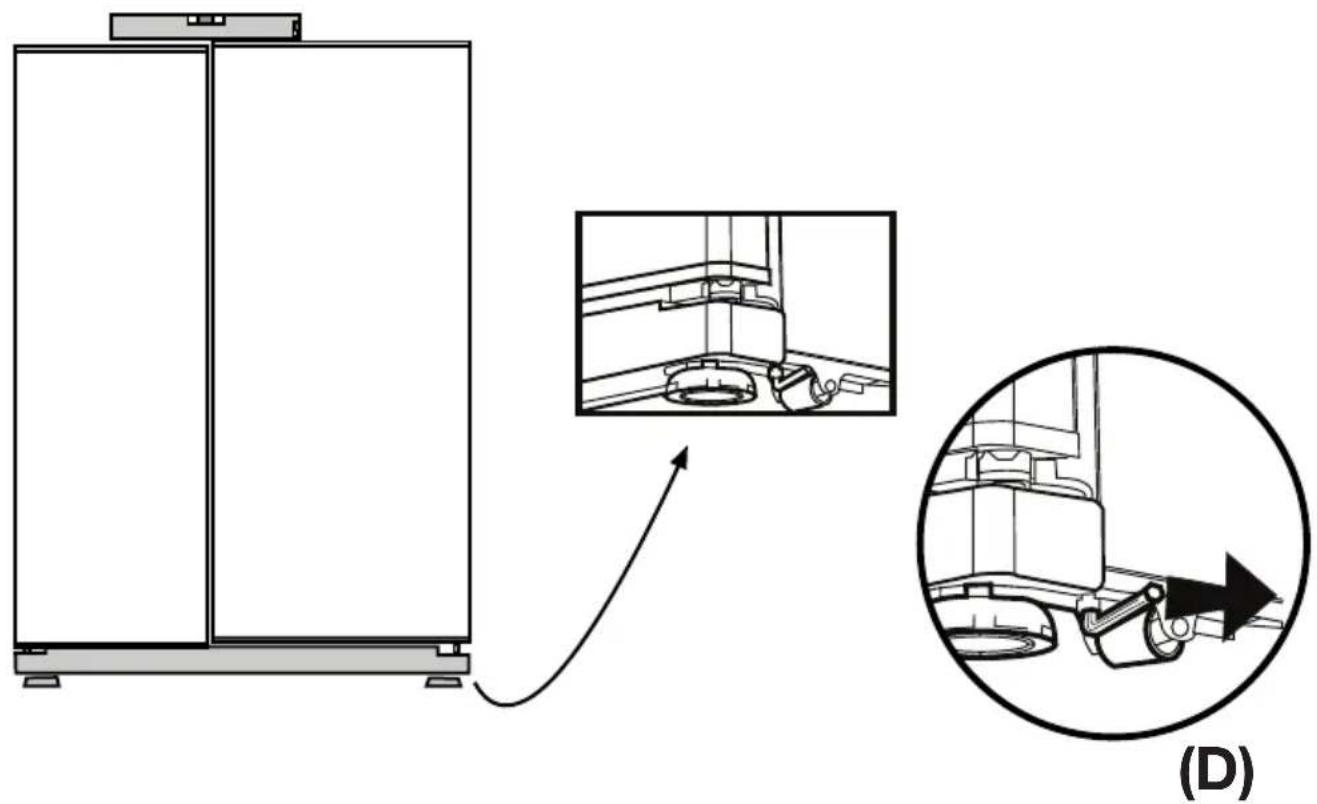 BLOMBERG IWD 1006 XT - Ajustar o espaço entre a porta superior - 1