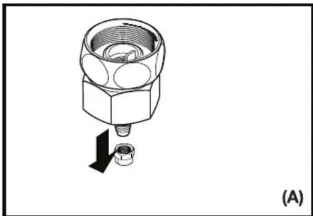 BLOMBERG IWD 1006 XT - Ligação do tubo da água à linha de fornecimento de água fria (em algunos modelos) - 1