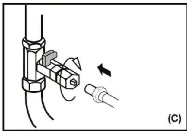 BLOMBERG IWD 1006 XT - Udens caurules   piestiprinăšana auksta udens   padeves linijai.   (dažiem modeliem) - 3
