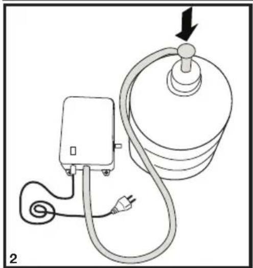BLOMBERG IWD 1006 XT - Aansluiting van de waterslang op de kan - 3