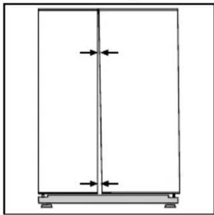 BLOMBERG IWD 1006 XT - Aanpassen van de opening tussen de bovenste deur - 1