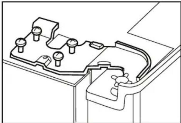 BLOMBERG IWD 1006 XT - Ajustar o espaço entre a porta superior - 5