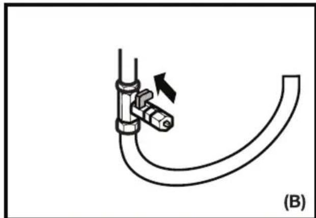 BLOMBERG IWD 1006 XT - Conexión de la tuberia de agua a la red de suministro de agua fria (en algunos modelos) - 2