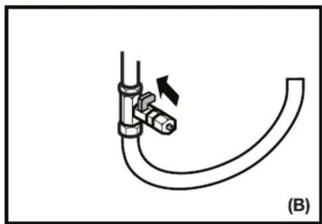 BLOMBERG IWD 1006 XT - Raccordement du tuyau d'alimentation en eau à l'arrivée d'eau - 2