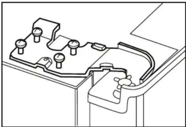 BLOMBERG IWD 1006 XT - Ajuste de la separación entre la puerta superior - 4