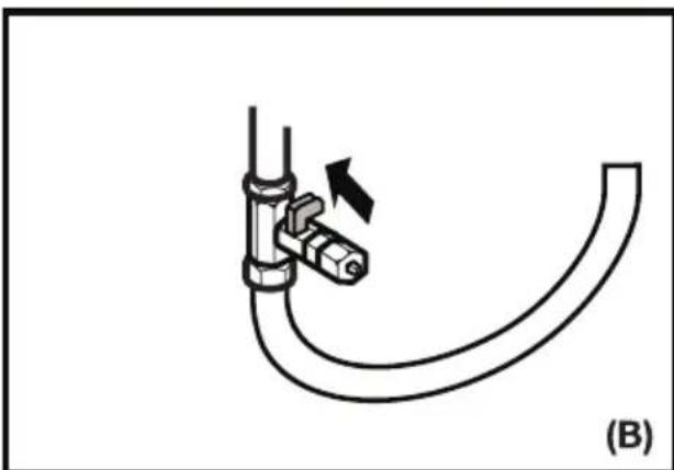 BLOMBERG IWD 1006 XT - Ligação do tubo da água à linha de fornecimento de água fria (em algunos modelos) - 2