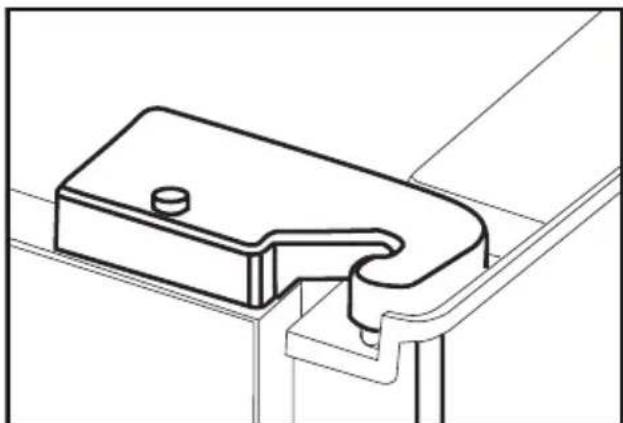 BLOMBERG IWD 1006 XT - Aanpassen van de opening tussen de bovenste deur - 6