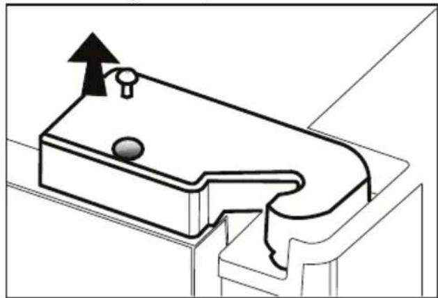BLOMBERG IWD 1006 XT - De afstand:tussen de bovenste deur aanpassen - 2