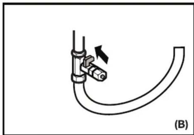 BLOMBERG IWD 1006 XT - Udens caurules   piestiprinăšana auksta udens   padeves linijai.   (dažiem modeliem) - 2