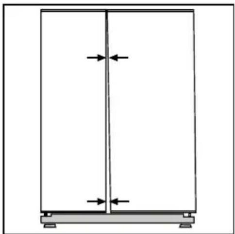 BLOMBERG IWD 1006 XT - Réglage du jeu entre les portes supérieures - 1