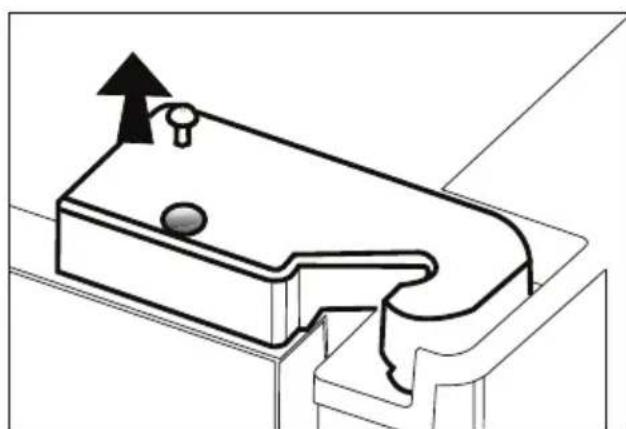 BLOMBERG IWD 1006 XT - Ajustar o espaço entre a porta superior - 3