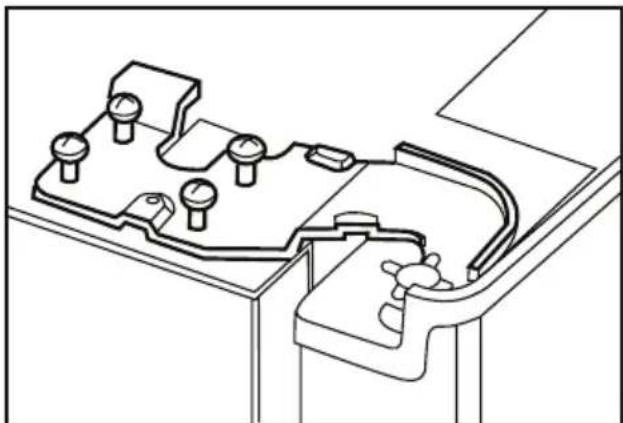 BLOMBERG IWD 1006 XT - Aanpassen van de opening tussen de bovenste deur - 4
