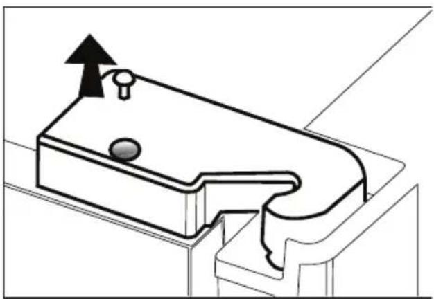 BLOMBERG IWD 1006 XT - Aanpassen van de opening tussen de bovenste deur - 2