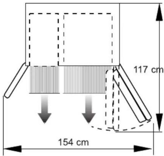 117 cm 154 cm