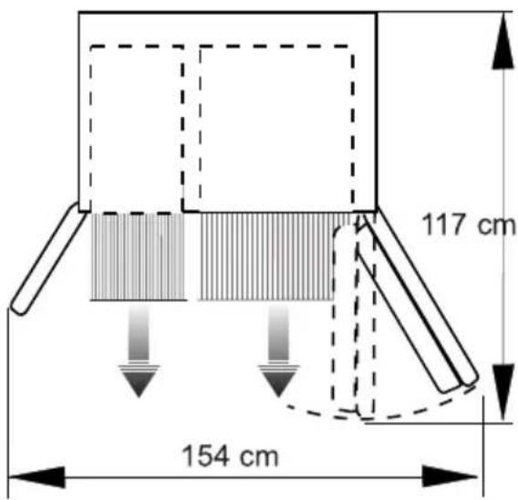 117 cm 154 cm