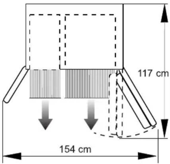 117 cm 154 cm
