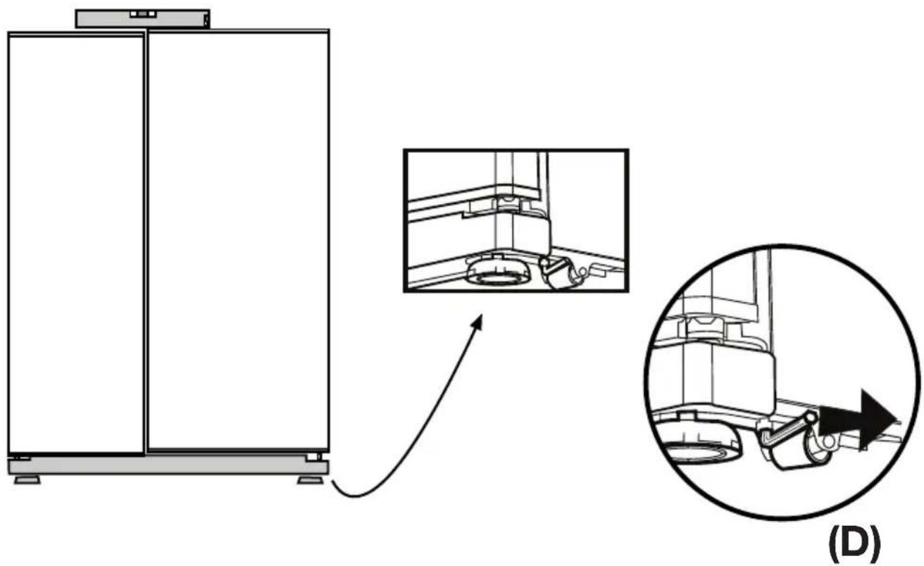 BLOMBERG IWD 1004 XT - Ajustar o espaço entre a porta superior - 1
