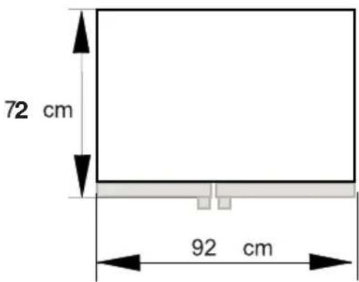72 cm 92 cm