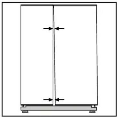 BLOMBERG IWD 1004 XT - Ajuste de la separación entre la puerta superior - 1