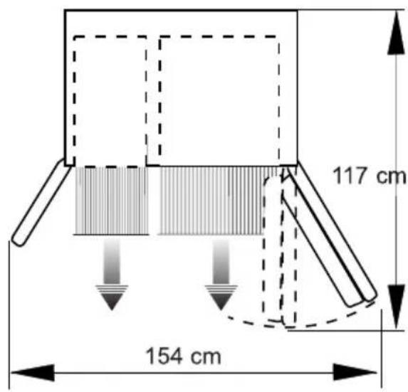 117 cm 154 cm