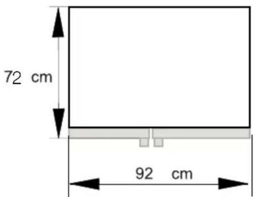 72 cm 92 cm