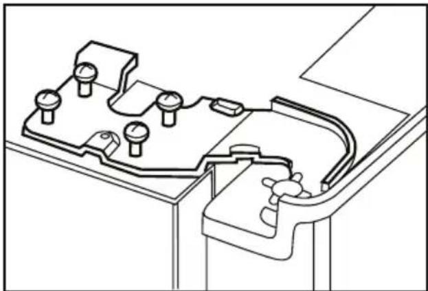 BLOMBERG IWD 1004 XT - Réglage du jeu entre les portes supérieures - 4