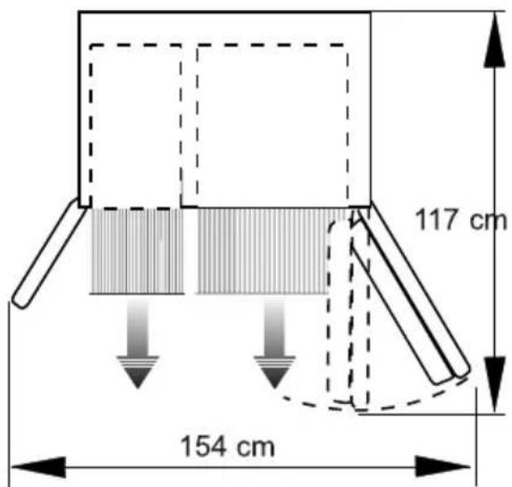 117 cm 154 cm