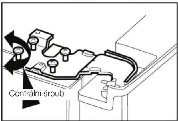 Technical line drawing of a mechanical bracket or clamp component (no text or symbols)