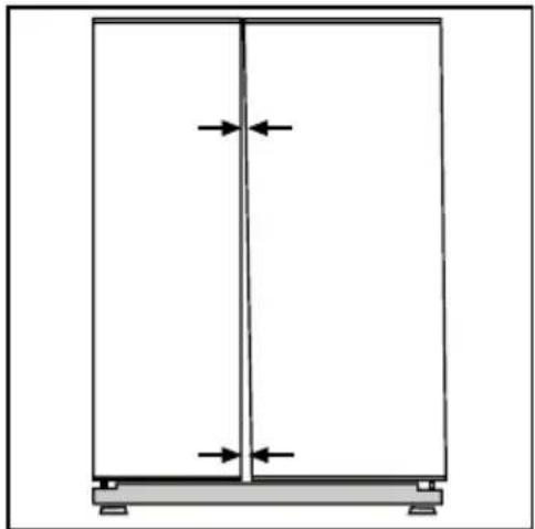 BLOMBERG IWD 1004 XT - Réglage du jeu entre les portes supérieures - 1