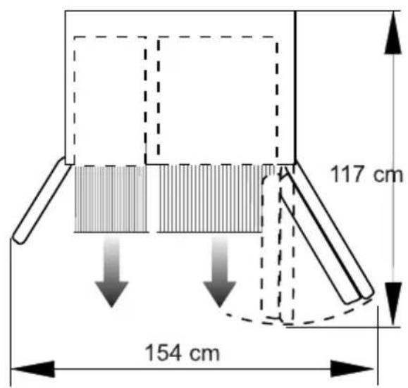 117 cm 154 cm