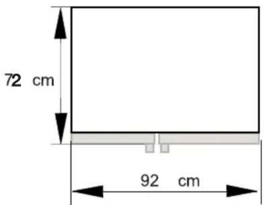 72 cm 92 cm