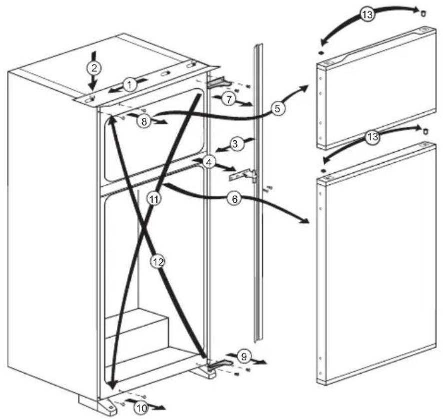 BLOMBERG DSM 1510 I - Türanschlag umkehren - 1