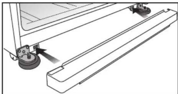 BLOMBERG DNE 9860 X A - Installing the lower ventilation cover - 1