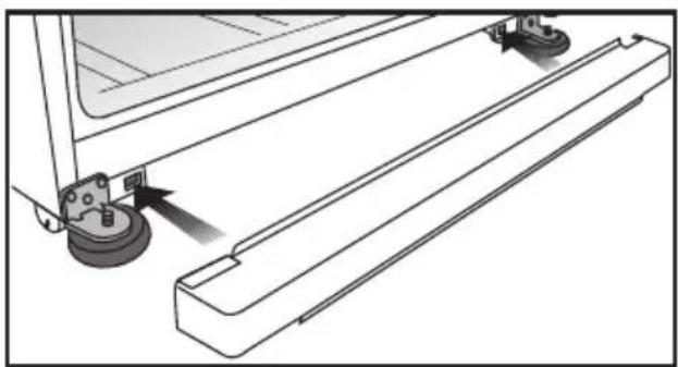 BLOMBERG DNE 9860 X A - Installation du cache de ventilation inférieur - 1