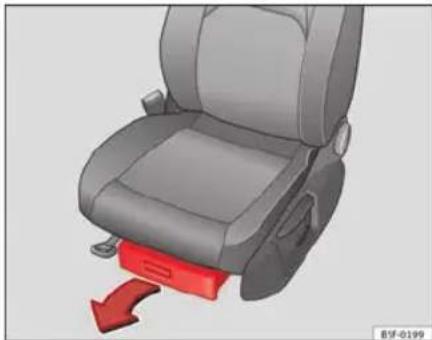 SEAT Leon SC (2014) - Rangements sous les sièges avant\* - 1