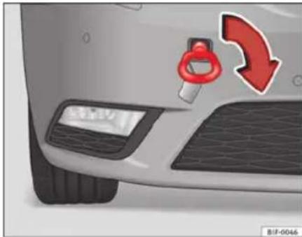SEAT Leon SC (2014) - Œillet de remorquage avant - 1