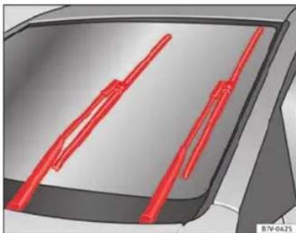 SEAT Leon SC (2014) - Position d'entretien de l'essuie-glace - 1