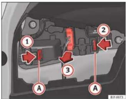 SEAT Leon SC (2013) - Dépose du support d'ampoules - 2