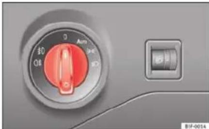SEAT Leon SC (2013) - Activation et déactivation de l'éclairage - 1