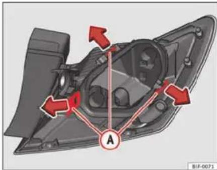 SEAT Leon SC (2013) - Dépose du support d'ampoules - 1