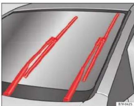SEAT Leon SC (2013) - Position d'entretien de l'essuie-glace - 1